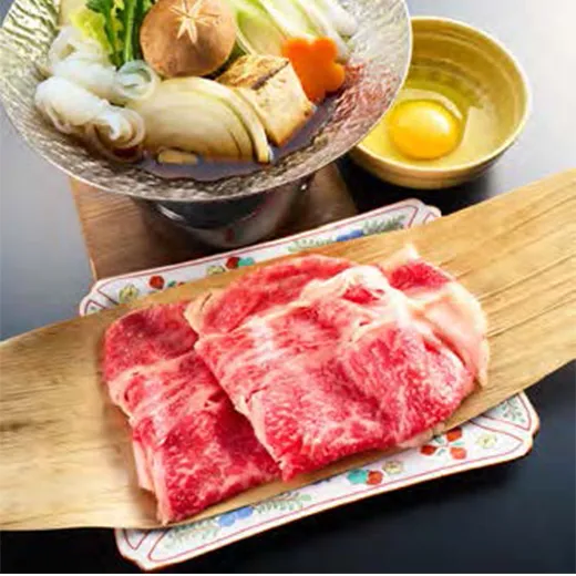 飯舘産黒毛和牛すき焼きの写真