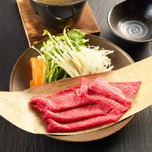 飯舘産黒毛和牛しゃぶしゃぶの写真