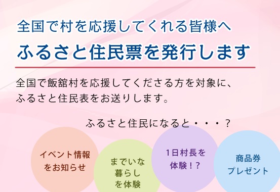 ふるさと住民票を発行します