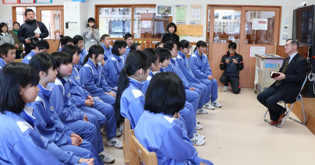 「村長さんと語る会」のようす画像