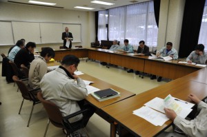 除染組織立ち上げ会議のようす